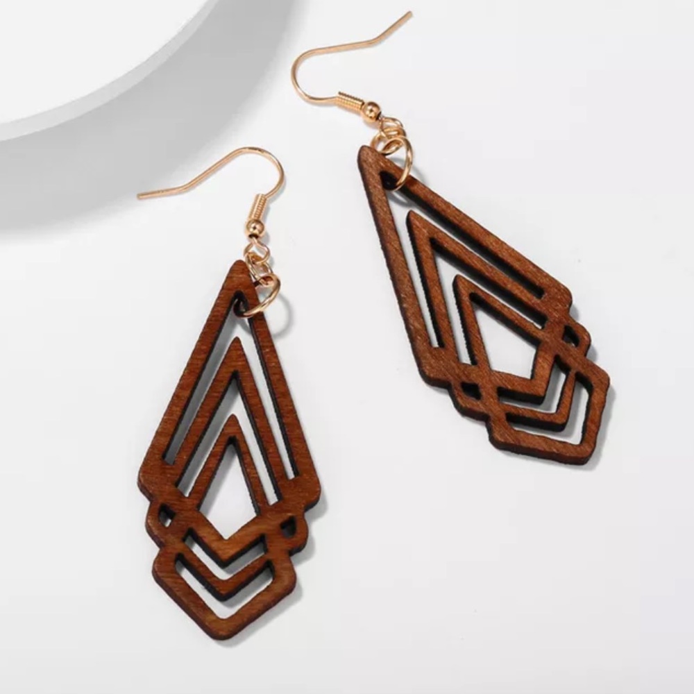 Wooden earrings